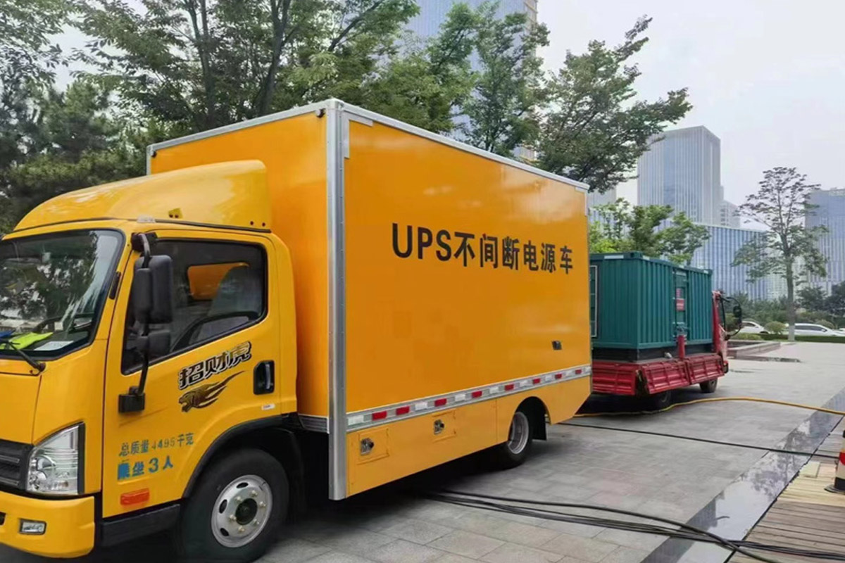 勐腊发电机租赁施工现场